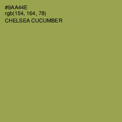 #9AA44E - Chelsea Cucumber Color Image